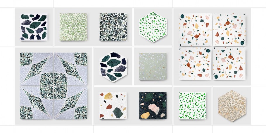 Плитка терраццо на фартук