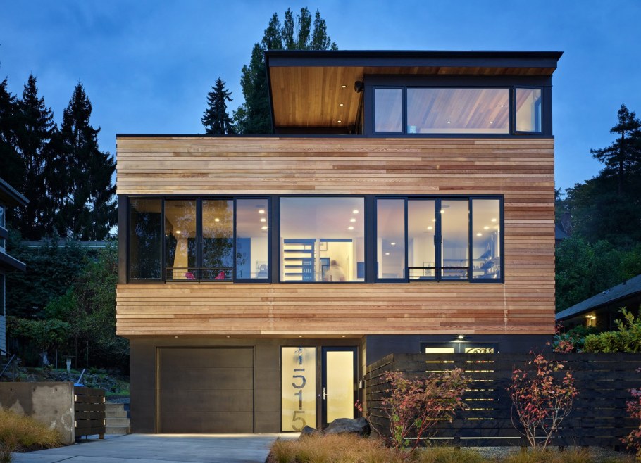 Современный дом с плоской крышей