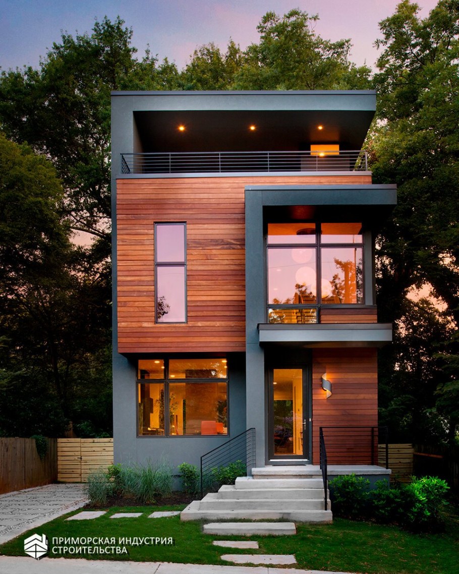 Коттеджный поселок Новорижское шоссе с плоской крышей