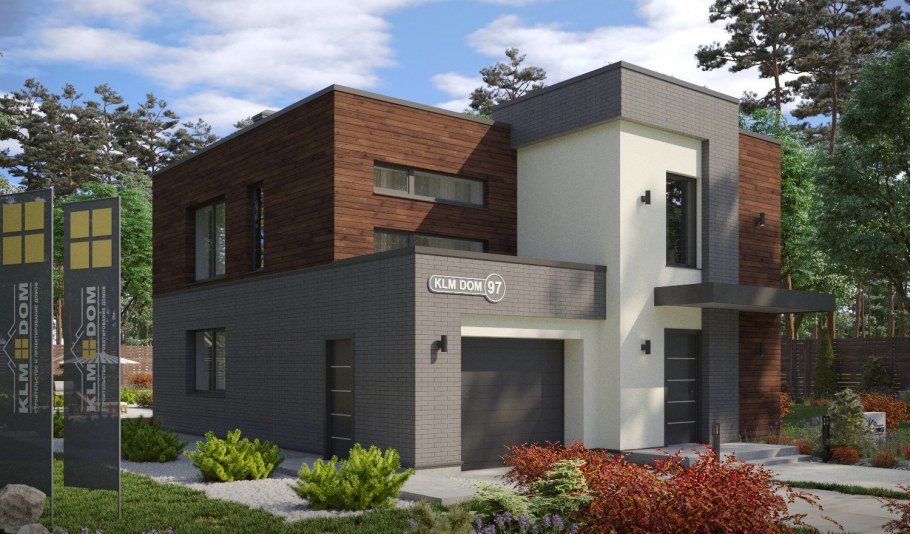 Модерн планкен фасад