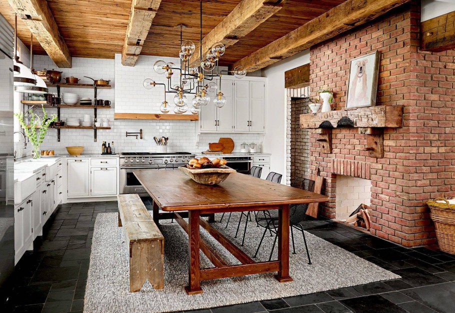 Farmhouse лофт кухня