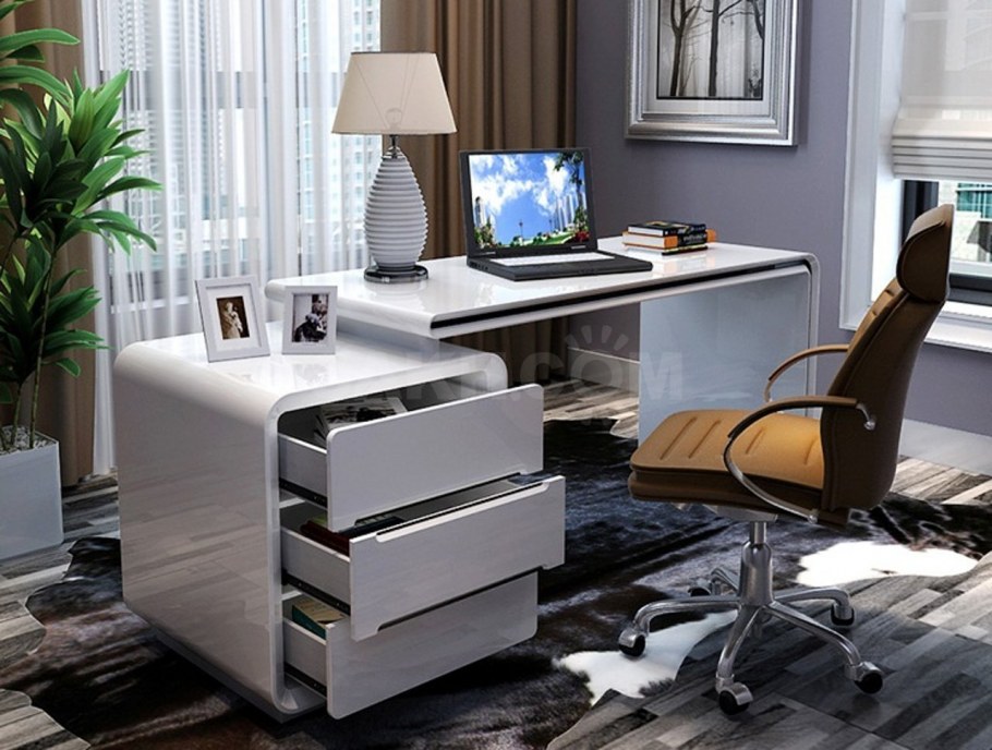 Стол компьютерный Homeoffice (белый, 1200х550х964 мм)