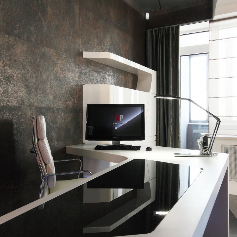 Кабинет в стиле Хай тек