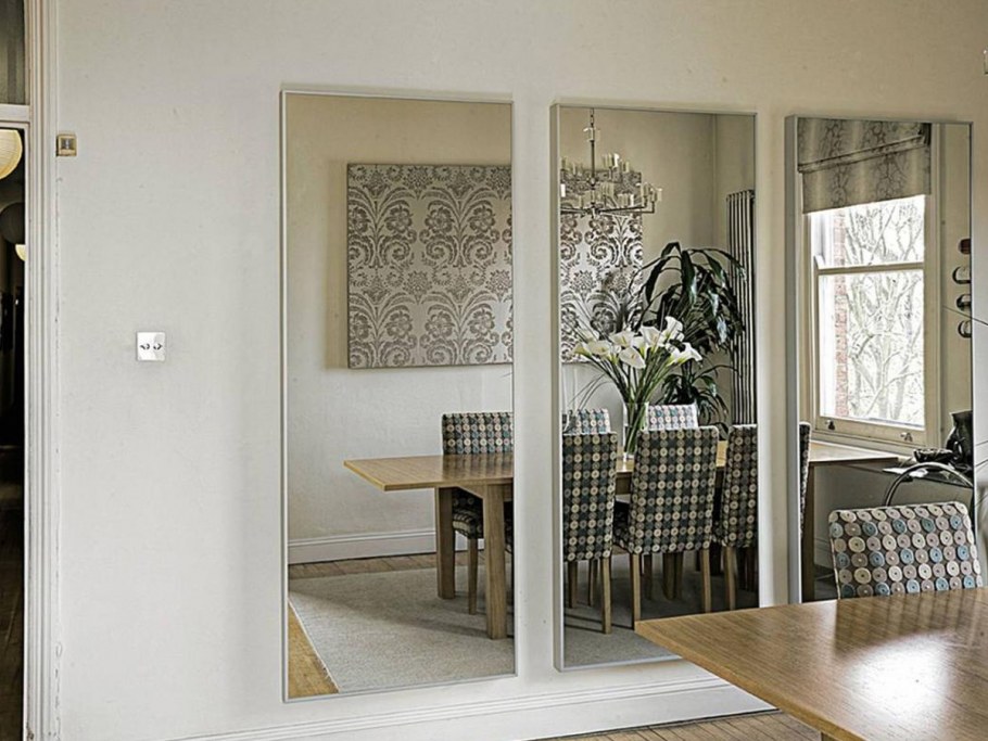 Зеркальная стена в интерьере