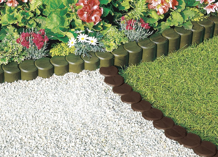 Бордюры для грядок из кирпича