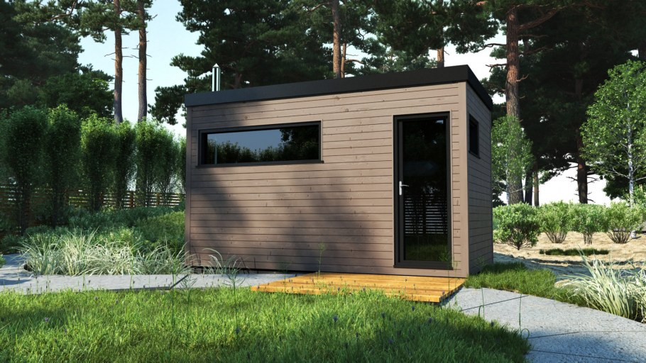 Тини Хаус с односкатной крышей