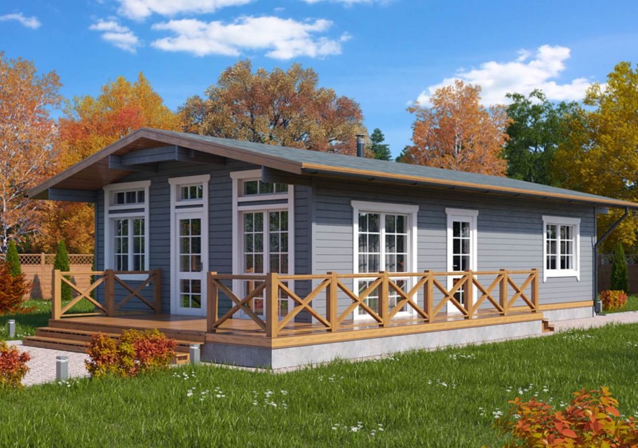 Хозблок в скандинавском стиле