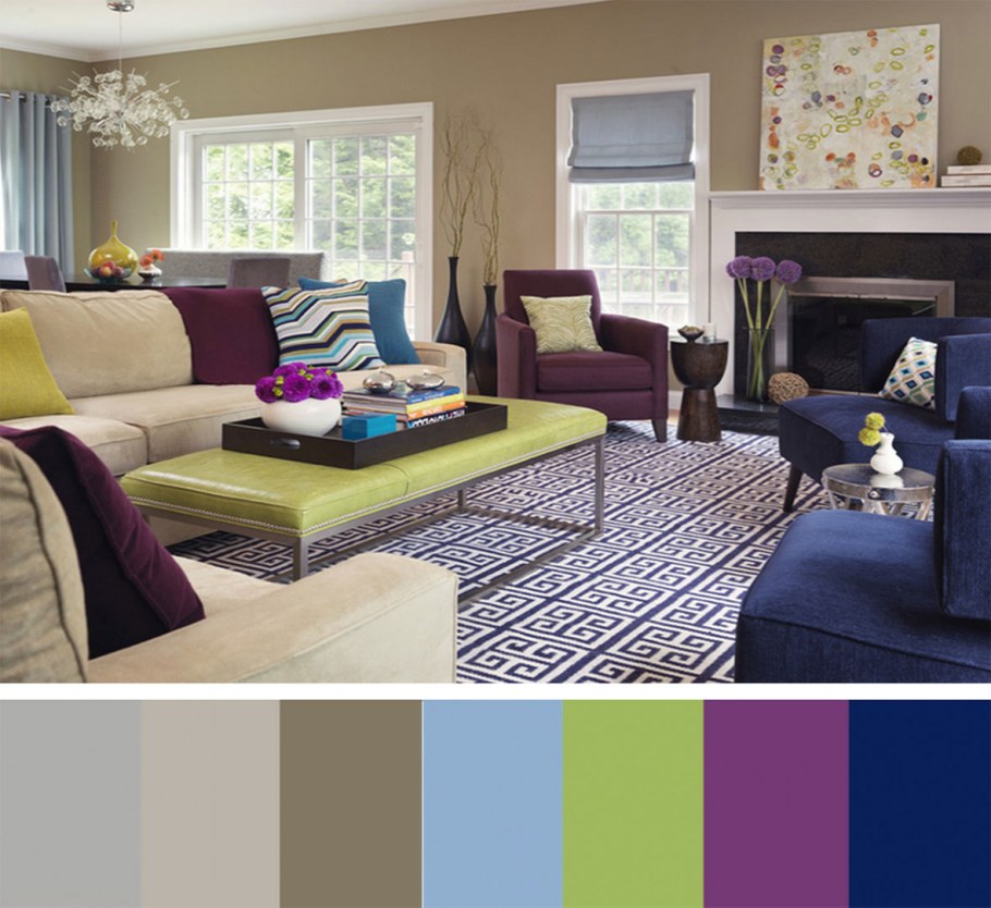 Красные акценты в интерьере