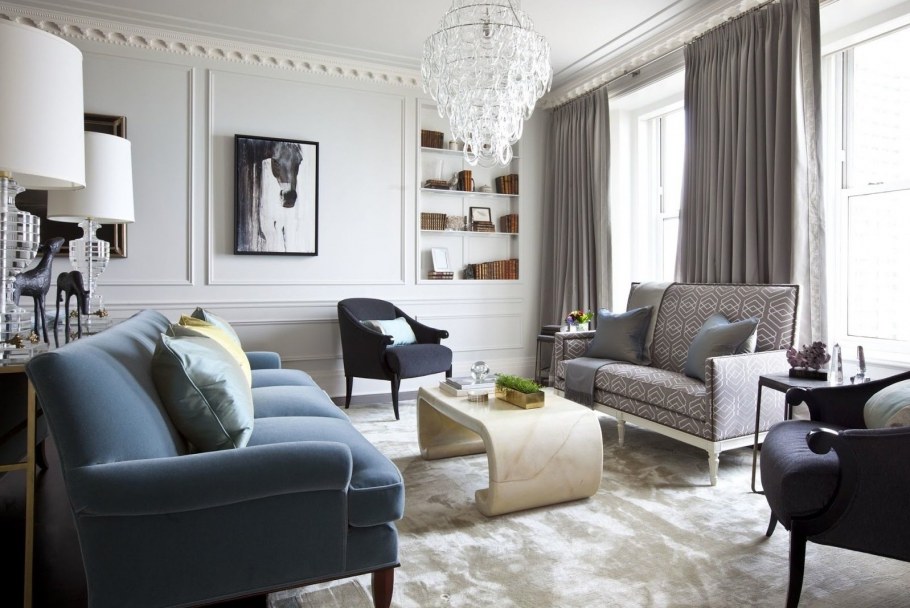 Гостиная ар деко Неоклассика