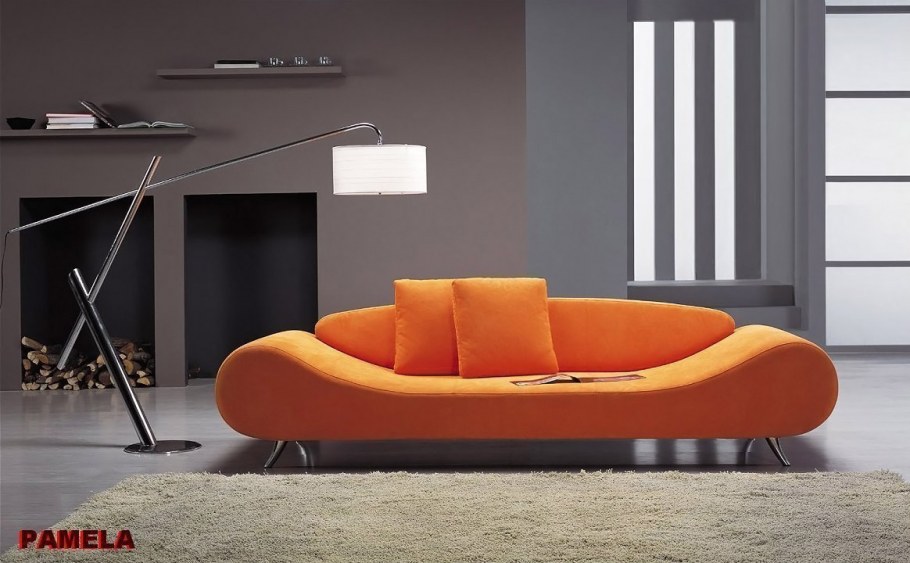 Белая необычная мебель