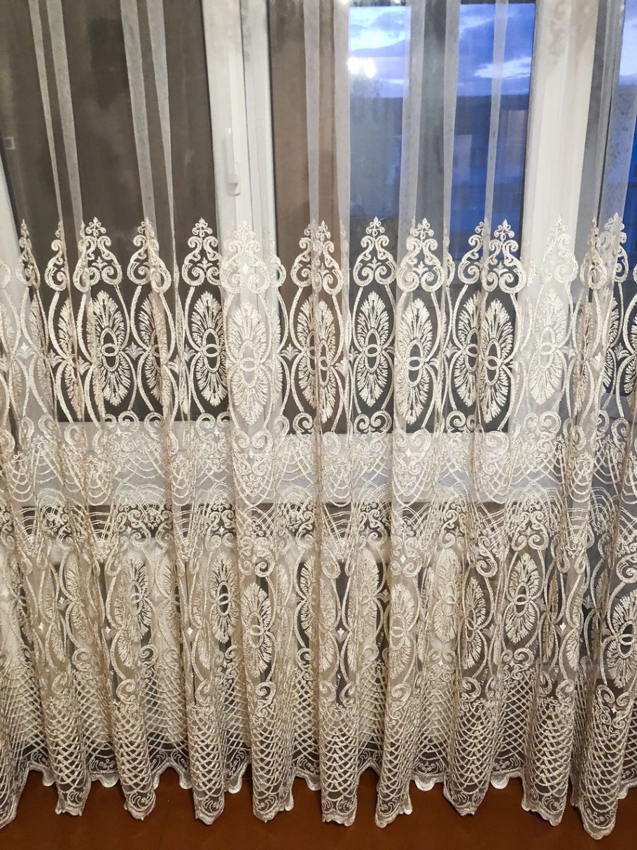 Короткие занавески с Ришелье