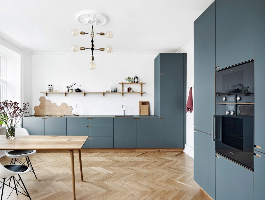 Кухни без навесных шкафов в интерьере