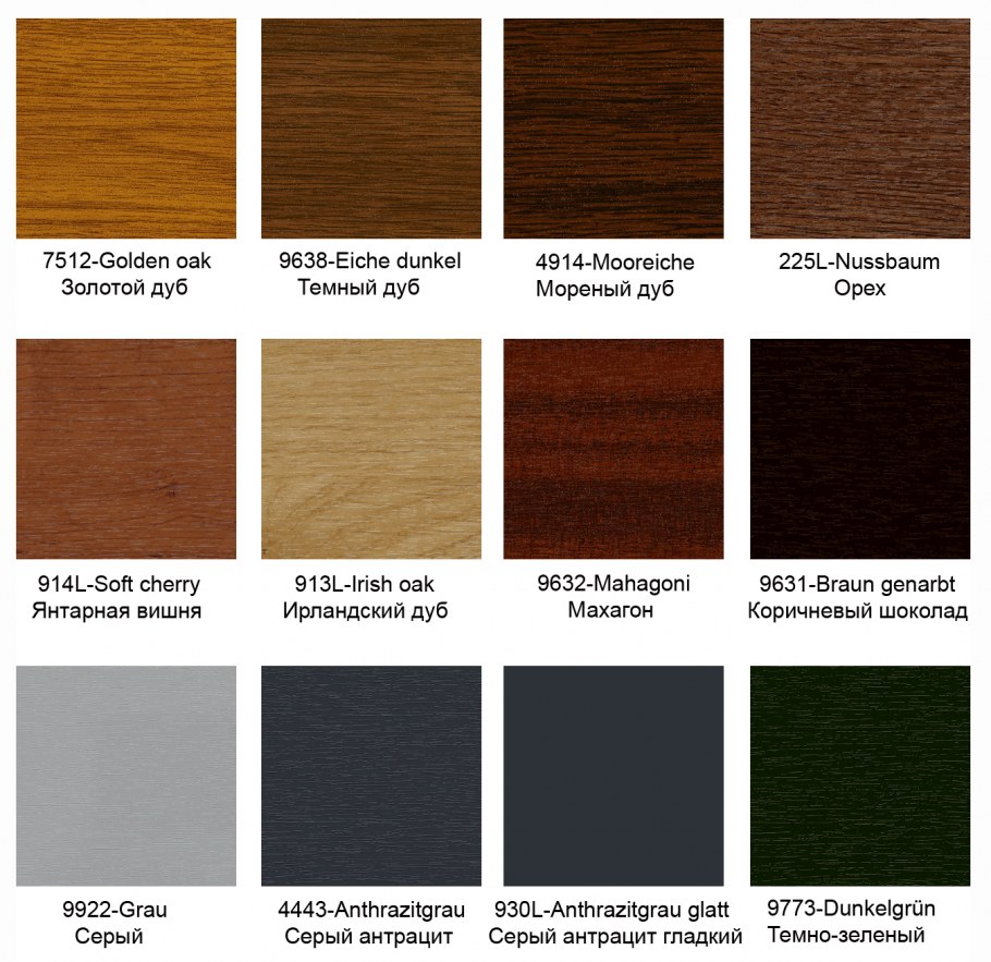 Черные пластиковые окна