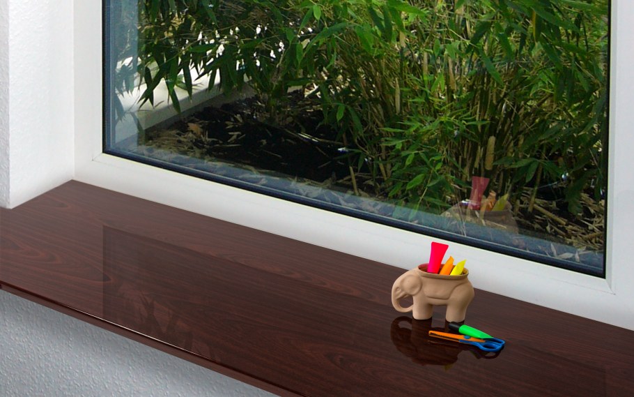 Окно 600х1000 ПВХ темный дуб ламинация поворотно откидное