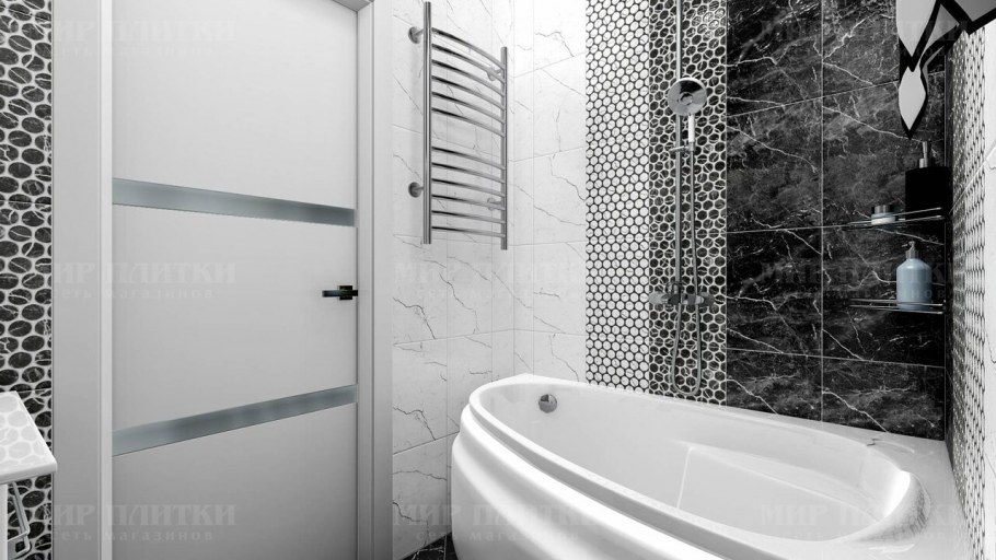 Плитка Помпеи в туалете