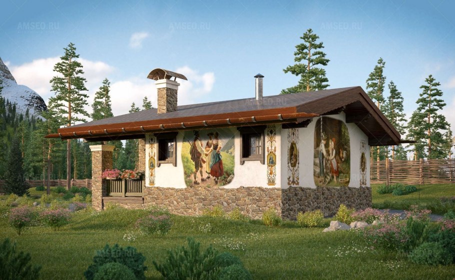 Шале из клееного бруса 120 м2