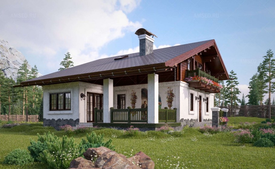 Шале из клееного бруса "Алпин"