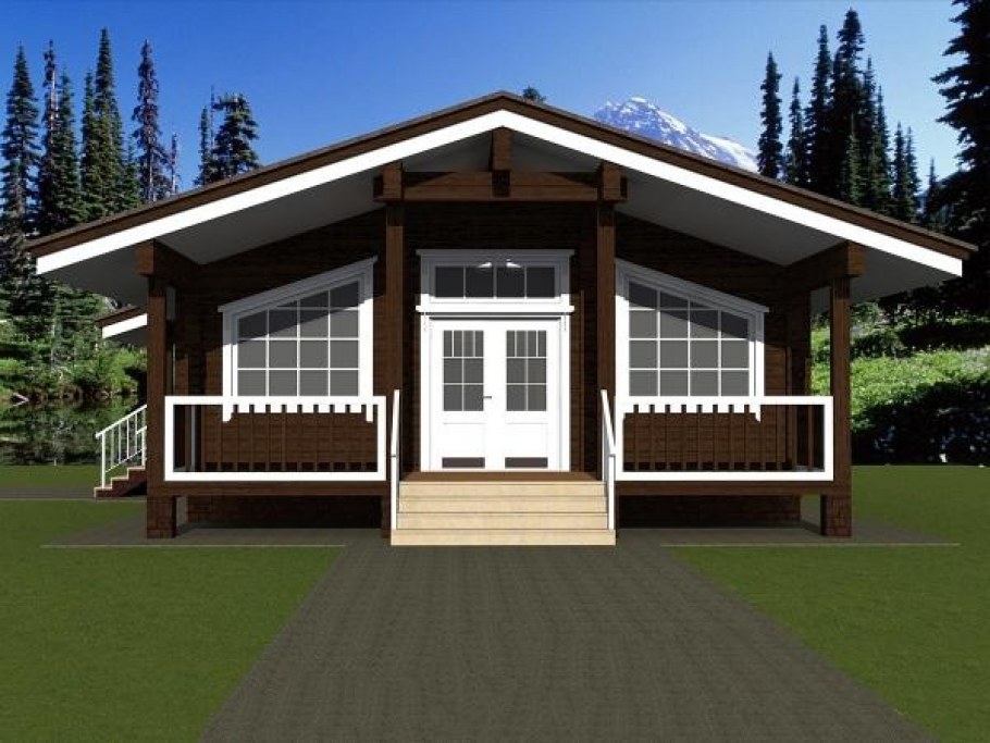 Дом из клееного бруса проект м326