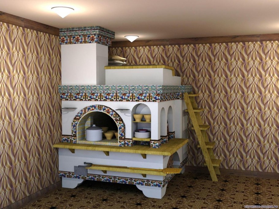 Плитка для облицовки печей