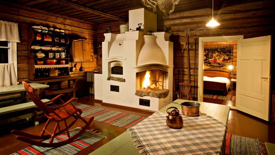 Огонь в русской печи