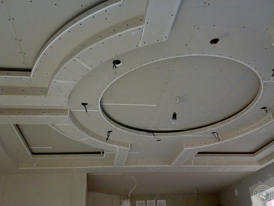 Фигурные потолки из ГКЛ