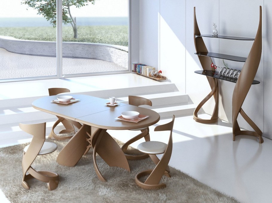 Столик из гнутой фанеры