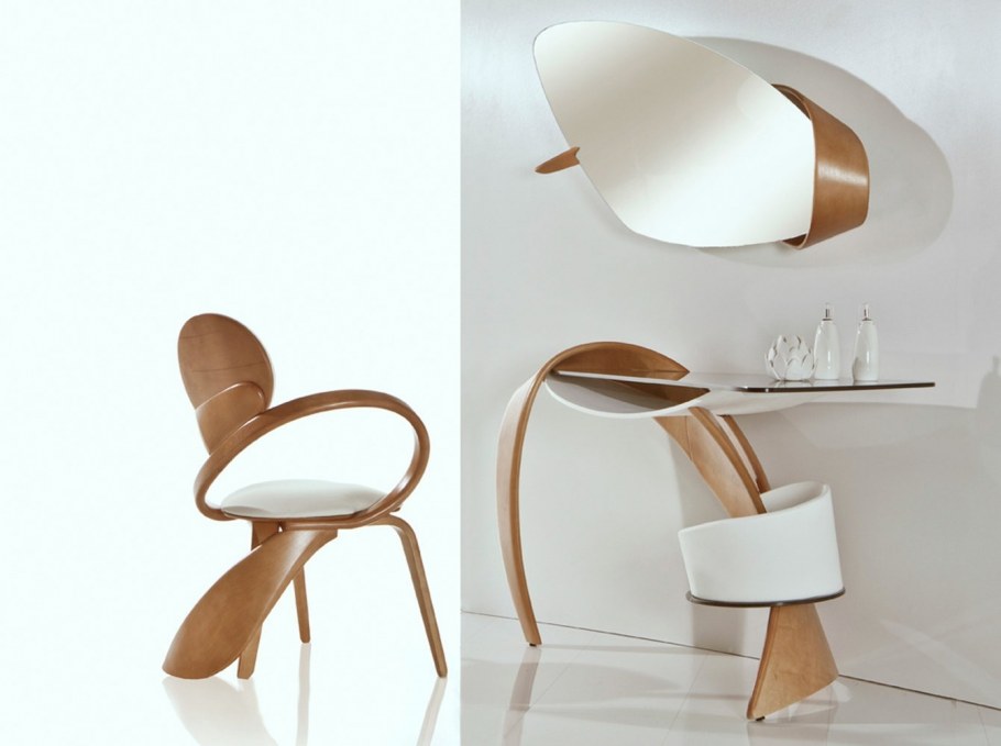 Полка из гнутой фанеры