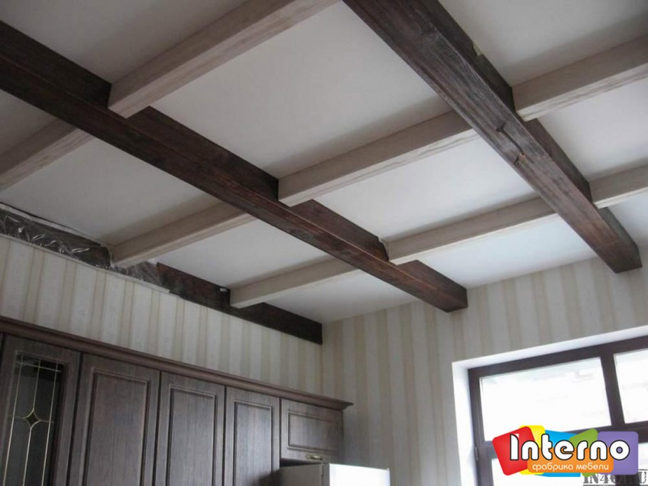 Деревянные балки перекрытия ревит