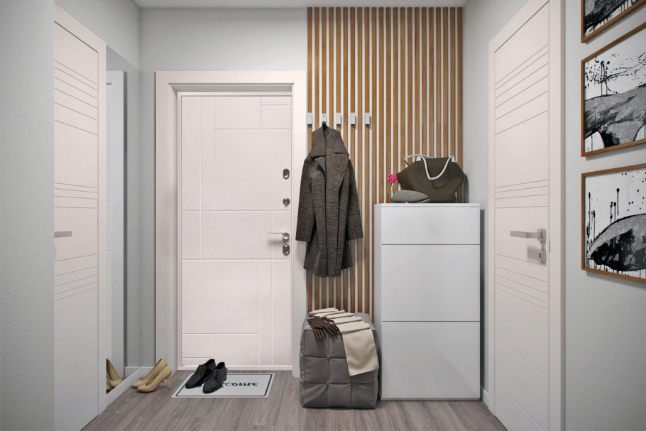Прихожая в стиле Сканди