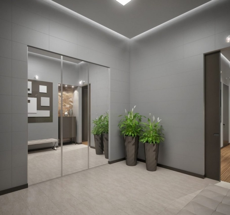 Серая прихожая