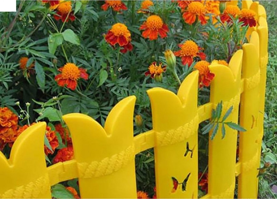 Забор для клумб декоративный