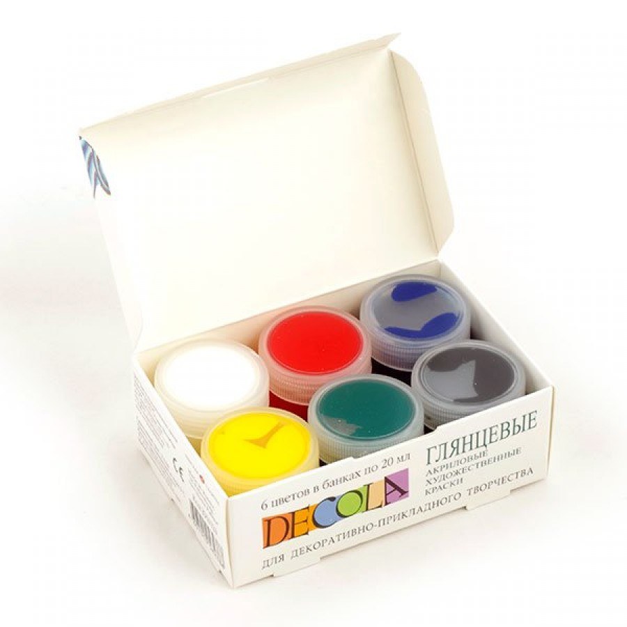 Краски Невская палитра Decola по стеклу и керамике 4041026 6 цв.