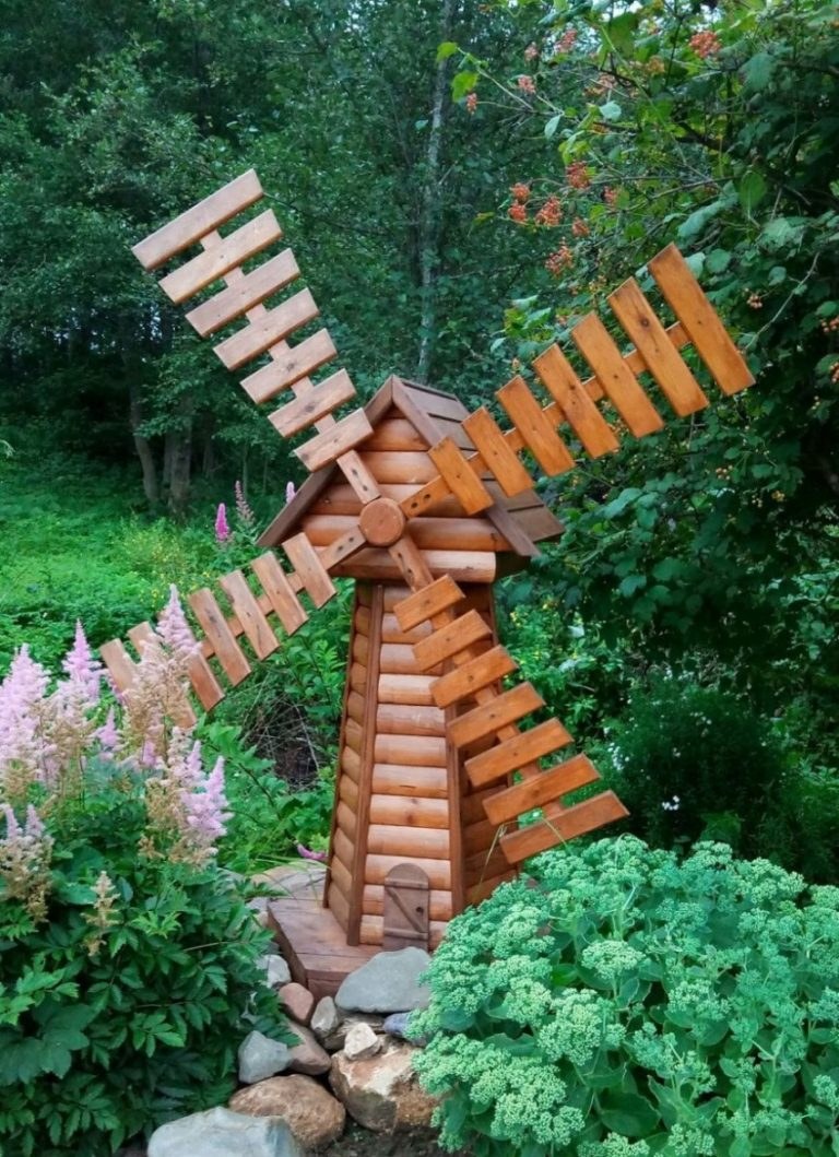 Мельница украшение для сада