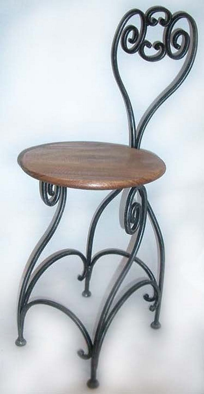 Барный стул холодная ковка