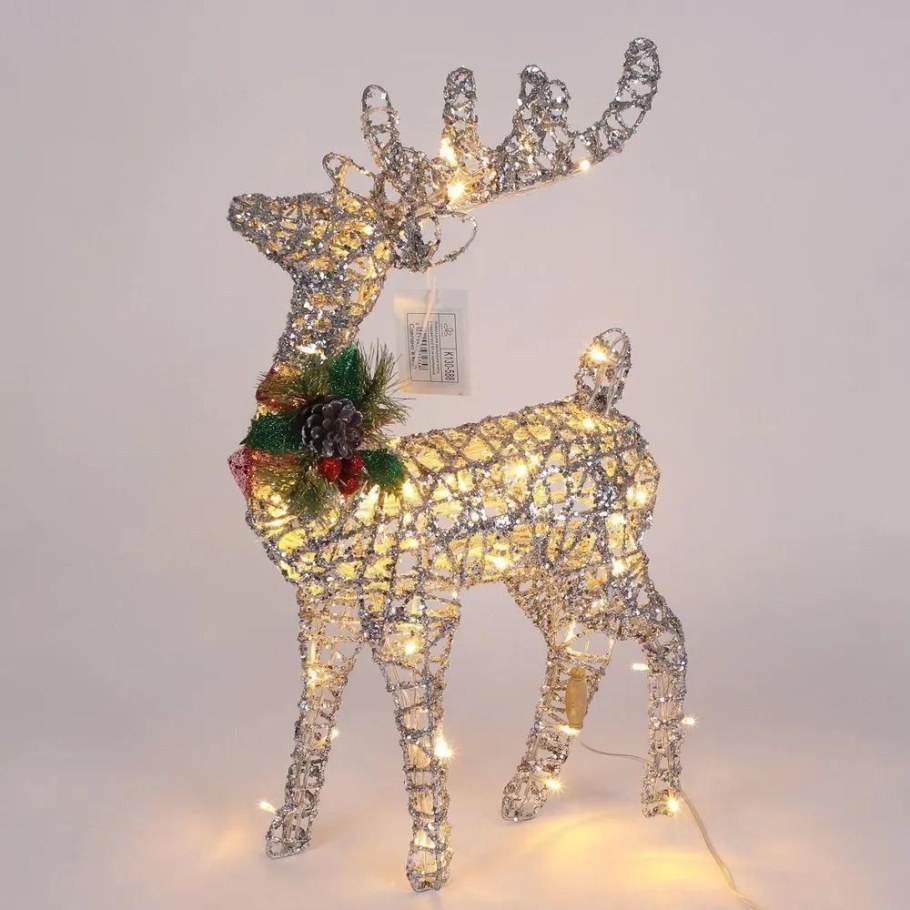 Олень новогодний светящийся