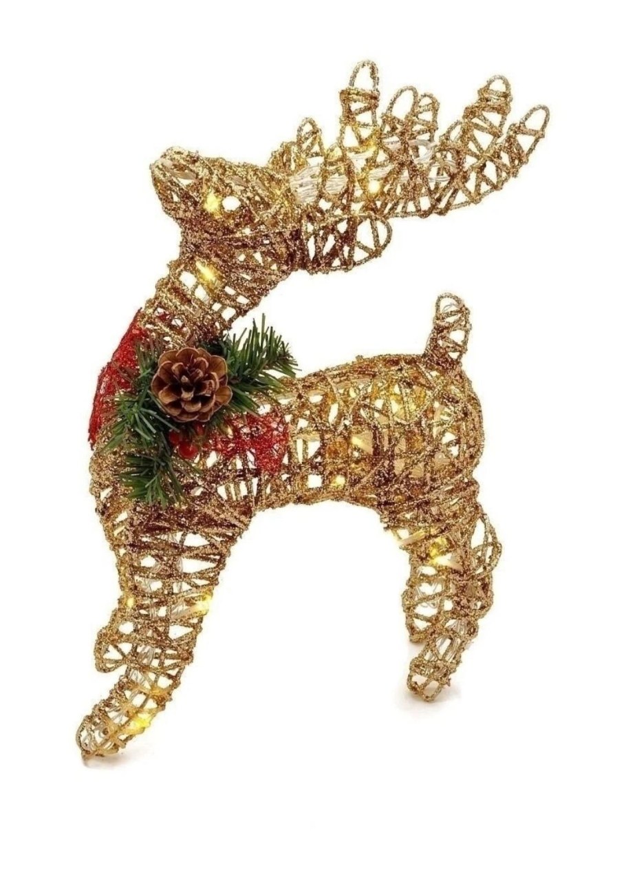Олень новогодний светящийся