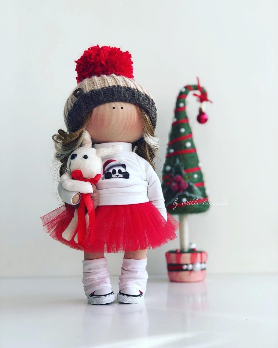 Рождественские интерьерные куклы