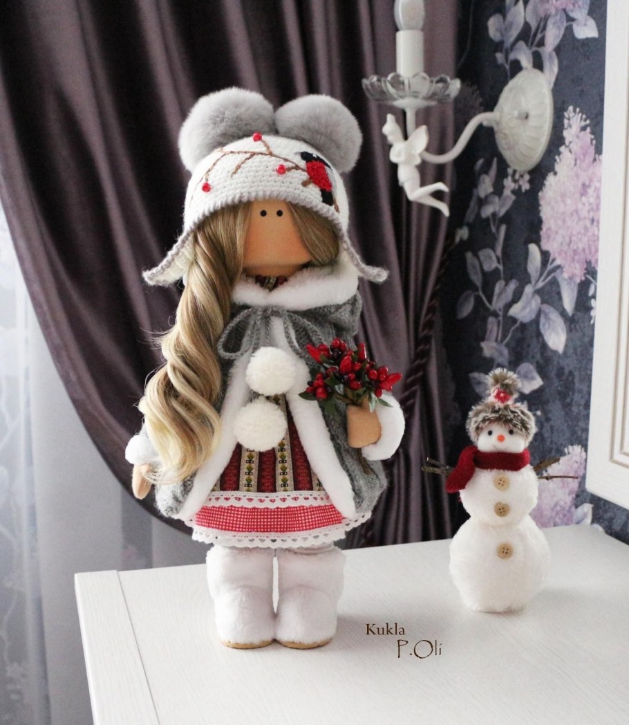 Рождественские интерьерные куклы