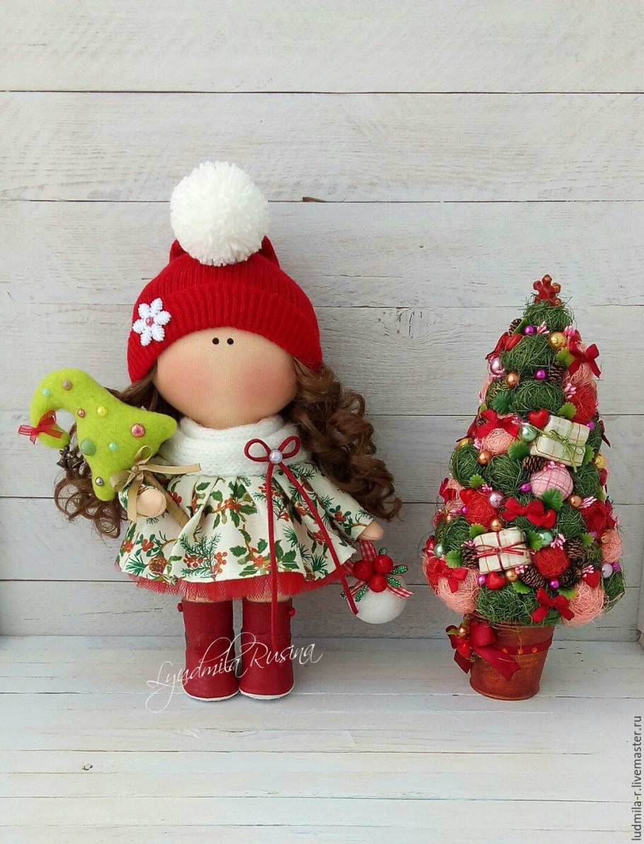 Новогодние текстильные куколки