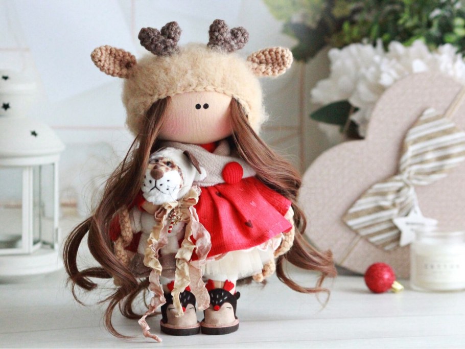 Интерьерные куклы новогодние фото