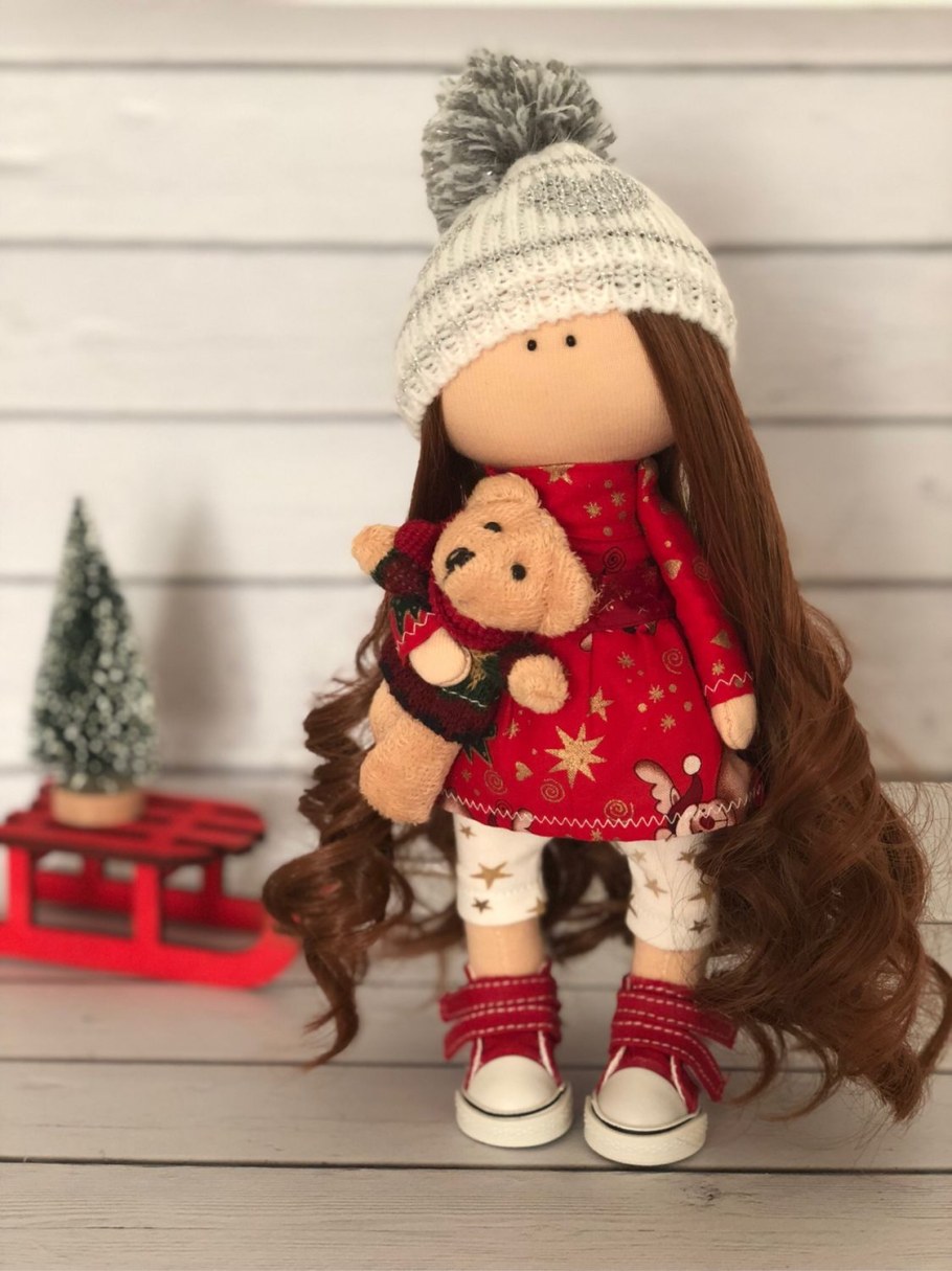 Рождественские интерьерные куклы