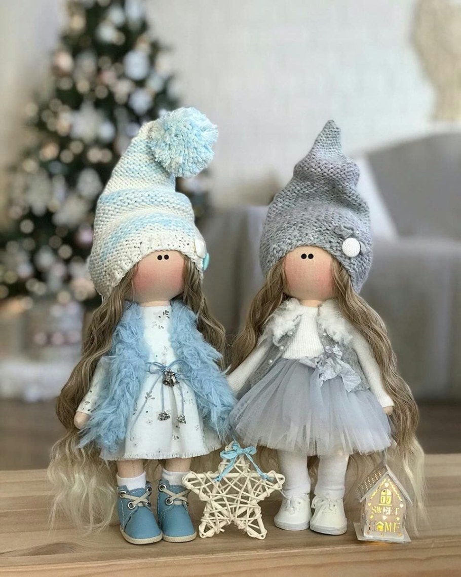 Новогодние интерьерные куклы от дизайнеров