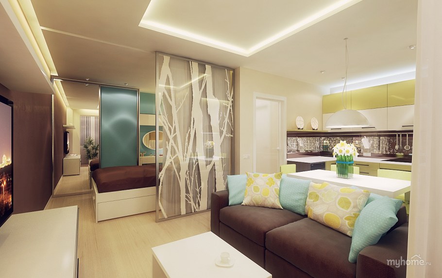 Зонирование спальни