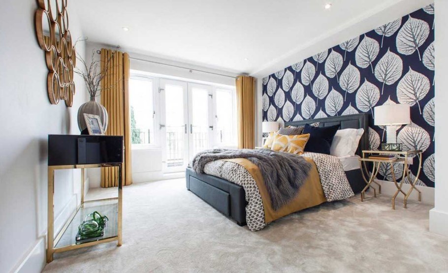 Современные обои для спальни