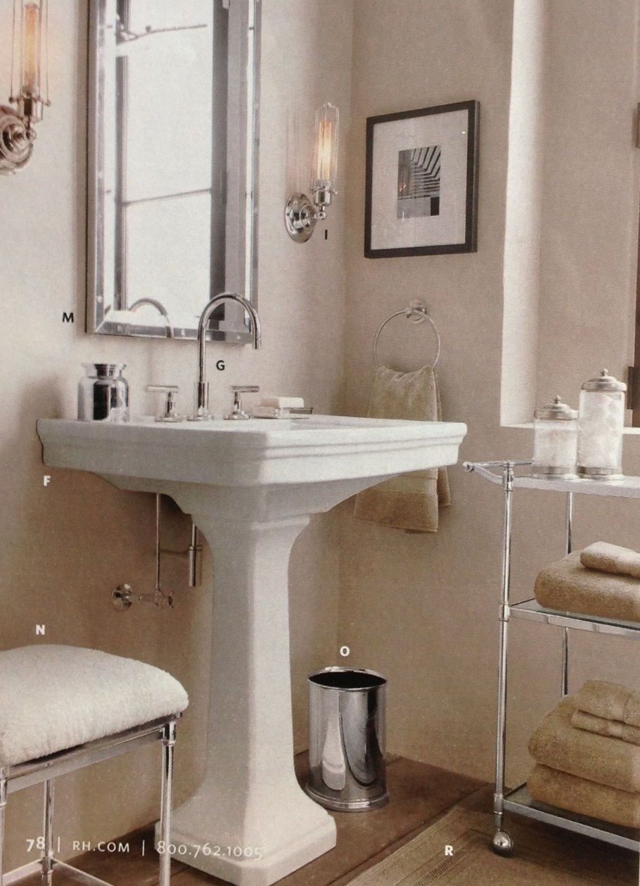 Раковина с пьедесталом в ванную комнату