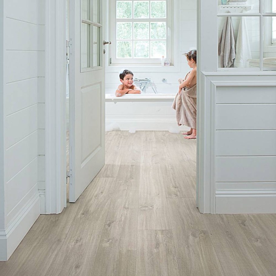 Плитка ПВХ (виниловая) quick-Step bagp40030 дуб каньон серый пилёный