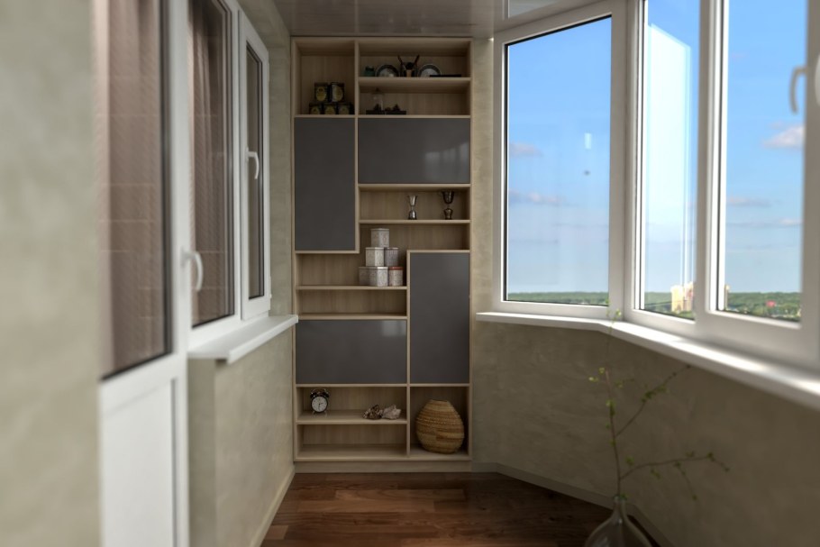 Шкаф на лоджию