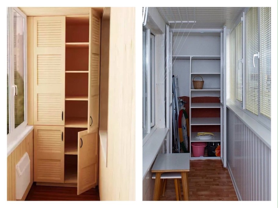 Вместительный шкаф на балкон
