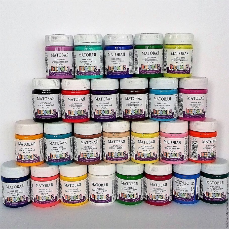 Декола краски матовые набор