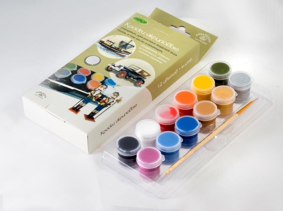 Аква колор краски акриловые